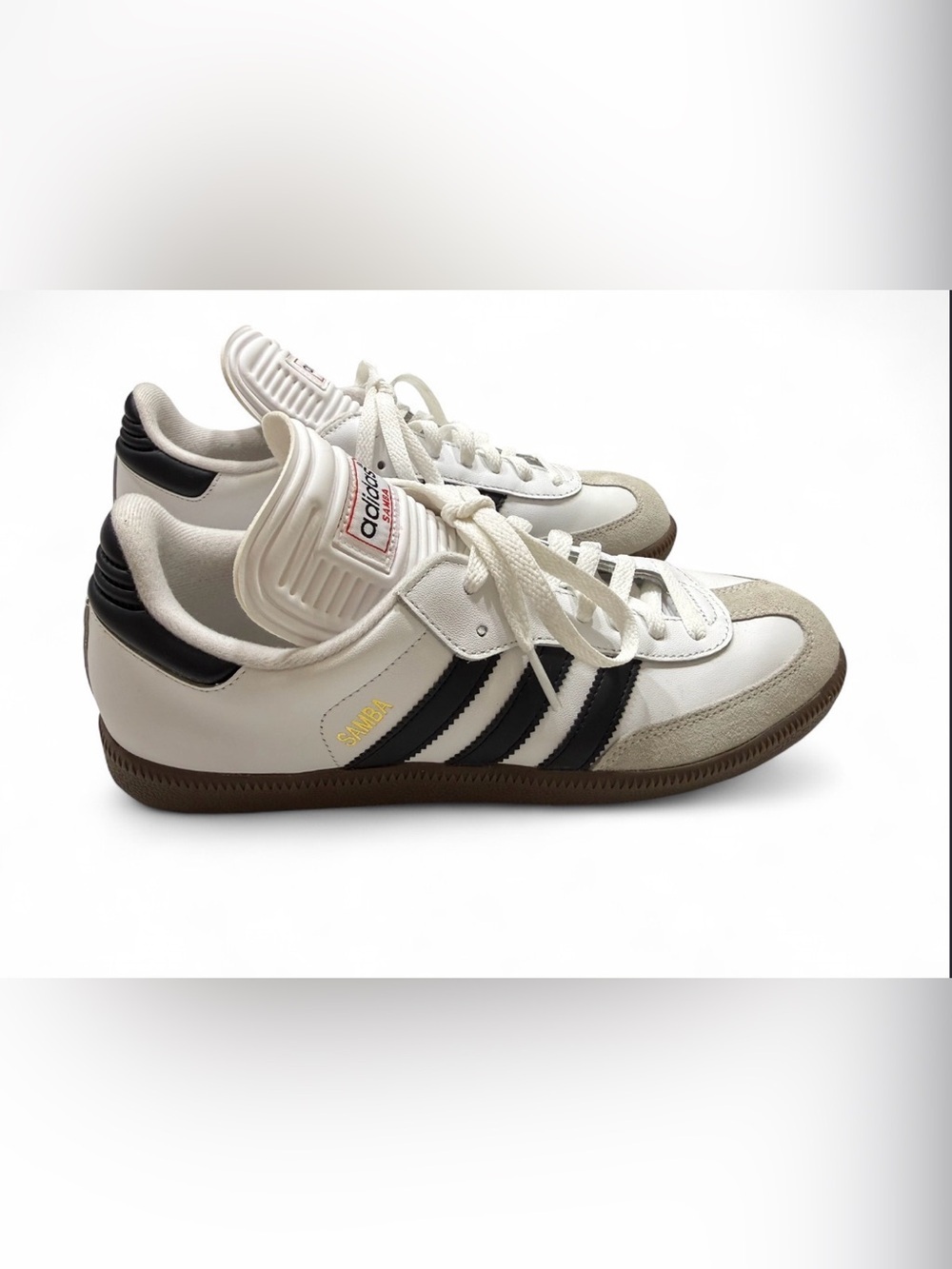 Adidas Samba OG White Black Gum Sneakers Women’s Lightly Used - Picture 5 of 9
